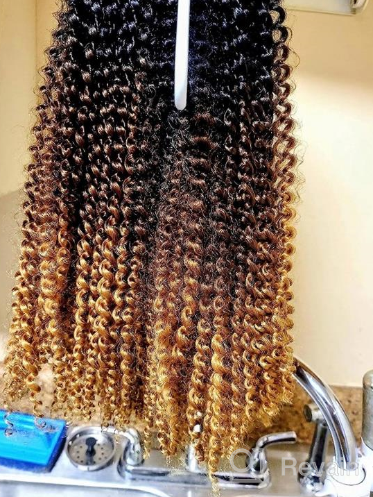 img 1 attached to 18 Inch Water Wave Synthetic Braids For Passion Twist Crochet Hair - 7 Packs Butterfly Locs (22Strands/Pack, T30#) review by Katie Peterson