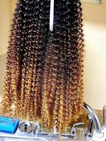 img 8 attached to 18 Inch Water Wave Synthetic Braids For Passion Twist Crochet Hair - 7 Packs Butterfly Locs (22Strands/Pack, T30#)