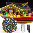 🎄 qzyl 410 ft christmas lights outdoor: 1000 led multicolor string lights, waterproof & remote-enabled fairy lights for party decorations logo