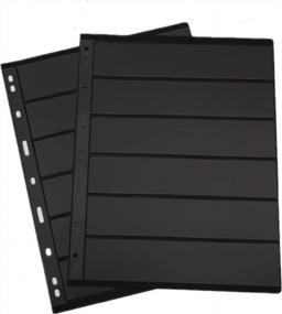 img 3 attached to 6-Row MUDOR Stamp Album Binder Pages - 10 Sheets (20 Pages) For Professional Collectors.