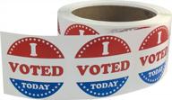 500 шт., 2 круга, красно-бело-синие наклейки для голосования «я проголосовал сегодня» этикетки для голосования логотип