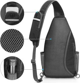 img 2 attached to RFID Blocking Sling Backpack Crossbody Chest Bag Daypack For Hiking Travel - G4Free