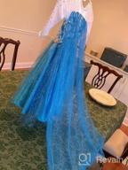 img 1 attached to ReliBeauty Kids Snow Queen Princess Costume, Blue review by Jeremy Stephens