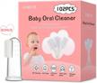 102pcs baby tongue cleaner: complete dental care for 0-36 month babies with 1 finger toothbrush and case logo