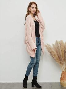 img 1 attached to Stay Cozy With Anna-Kaci Women'S Chunky Batwing Cardigan: Lightweight Sherpa Sweater Coat - Perfect For Any Occasion!