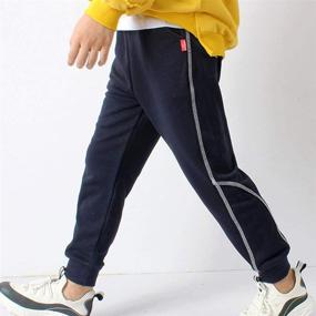 img 2 attached to 👖 Rysly Cotton Sweatpants - Casual Tapered Boys' Clothing Ideal for Pants