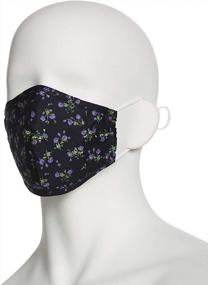 img 2 attached to Rafaella Womens Reusable Woven Fabric Face Masks (Pack Of 3, Assorted Prints And Colors)