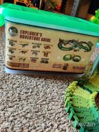img 1 attached to 159 Pcs Dinosaur Glow In The Dark Race Train Track Toy For Boys & Girls Ages 3-7 | DinoManiacs By JitteryGit review by Zach Clements