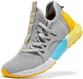 img 4 attached to 👟 Lightweight Athletic Girls' Sneakers - Wrestling, Running, and Walking Shoes