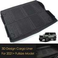 🚗 2021-2022 bronco 4-door cargo liner: waterproof, anti-skid, all-weather trunk mat by sna logo