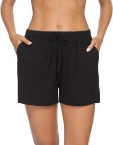 img 3 attached to AMVELOP Women'S Sleep Shorts With Pockets - Set Of 2 Comfy Pajama Bottoms