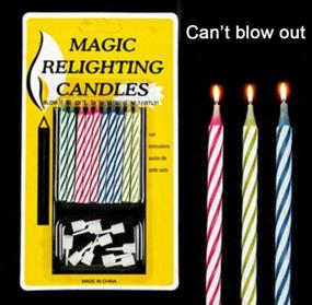 img 1 attached to 🕯️ 20pcs Hilarious Magic Trick Relighting Candle for Birthday Cake Decorations, Party Jokes, and Xmas Gifts