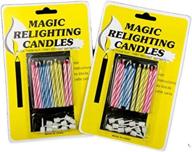 🕯️ 20pcs hilarious magic trick relighting candle for birthday cake decorations, party jokes, and xmas gifts logo