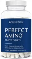 bodyhealth perfectamino (600 ct) easy to swallow tablets, essential amino acids supplement with bcaas, vegan protein for pre/post workout & muscle recovery with lysine, tryptophan, leucine, methionine logo