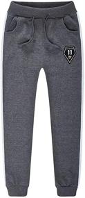 img 4 attached to 👖 TERODACO 2 комплекта активные спортивные брюки для мальчиков - спортивная одежда на Актив