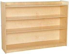 img 2 attached to Unassembled Mobile Adjustable Bookcase With Lip - Sprogs SPG-24723A