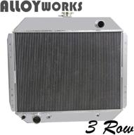 🔥 alloyworks 3 row aluminum radiator for ford trucks f100 f150 f250 f350 1966-79 / bronco v8 1978-79: optimal cooling performance & durability логотип