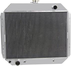 img 2 attached to 🔥 ALLOYWORKS 3 Row Aluminum Radiator for Ford Trucks F100 F150 F250 F350 1966-79 / Bronco V8 1978-79: Optimal Cooling Performance & Durability