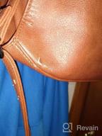 img 1 attached to Realer Handbags For Women Hobo Bags Large Crossbody Shoulder Bag Vegan Faux Leather, With Holster/Wallet review by Tiffany Williams