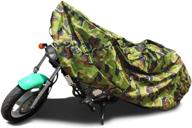 🏍️ waterproof xxl 190t motorcycle cover in camouflage pattern for suzuki - rain and dust protection, outdoor use, 104 inches логотип