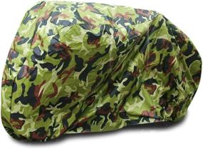 img 3 attached to 🏍️ Waterproof XXL 190T Motorcycle Cover in Camouflage Pattern for Suzuki - Rain and Dust Protection, Outdoor use, 104 Inches