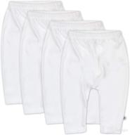 organic cotton cuff-less harem pants multi-pack: honest baby's stylish & sustainable choice for baby infants логотип