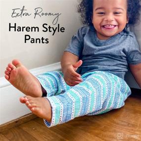 img 1 attached to Organic Cotton Cuff-Less Harem Pants Multi-Pack: Honest Baby's Stylish & Sustainable Choice for Baby Infants