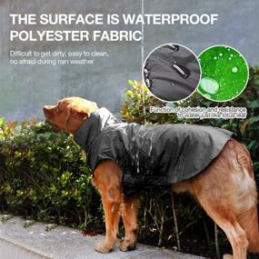 img 2 attached to 🐶 Ultimate Protection for Medium to Large Dogs with Waterproof Dog Raincoat and Winter Dog Coat