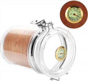 img 2 attached to CiTree Acrylic Humidor Jar - Store Up To 18 Cigars With Humidifier And Hygrometer