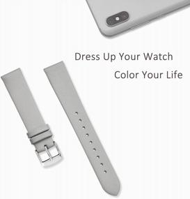 img 3 attached to Elevate Your Style With WOCCI'S Genuine Leather Watch Bands For Men And Women – Available In Multiple Widths