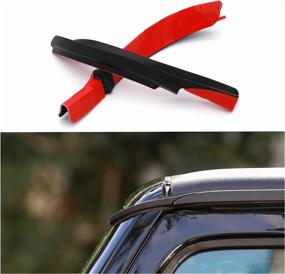 img 4 attached to 🌧️ Rubber Rain Gutter Extensions for Jeep Wrangler JK JKU 2008-2017 Hardtop Exterior Accessories - JVMA Upgraded Dual Seal Design Drip Rail with Patented Rainwater Deflector