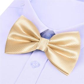 img 3 attached to 👔 Mens Formal Banded Yellow Men's Accessories - Solid Collection