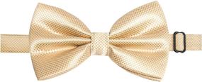 img 2 attached to 👔 Mens Formal Banded Yellow Men's Accessories - Solid Collection