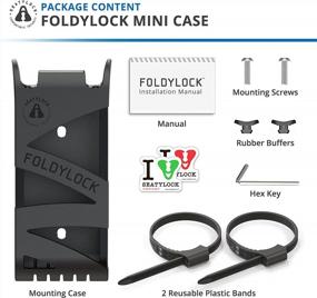 img 2 attached to Secure Your Bike Anywhere With FoldyLock Mini Bike Lock Mounting Carrying Case