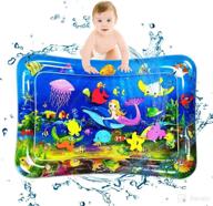 👶 versatile baby water play mat for year-round fun and developmental activities: inflatable tummy time water pad stimulates growth in infants and toddlers (3-48 months) logo