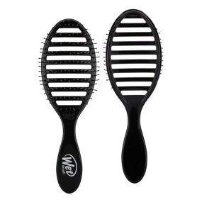 img 4 attached to 🔥 Speed Dry Hair Brush - Gravel: Revolutionary Vented Design, Ultra Soft HeatFlex Bristles, Blow Dry Safe, Ergonomic Handle for Tangle-Free & Manageable Hair - Pain-Free Hair Accessories