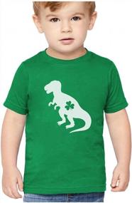 img 4 attached to Футболка ко Дню Святого Патрика для мальчиков: дизайн T-Rex Leprechaun для малышей и детей