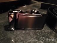 img 1 attached to HYRISON Authentic Leather Automatic Buckle in Black review by Joshua Gallegos