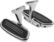 🛵 xfmt harley streamline style touring road street glide passenger footboard floor board: 1993-2022 logo