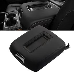 img 4 attached to 🛋️ Dasbecan Armrest Center Console Cover Lid Kit: Compatible with 2014-2018 Chevy Silverado & GMC Sierra, 2015-2020 Tahoe Yukon Suburban - Replaces 0227083AA 22861304