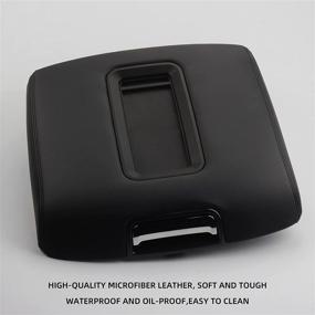 img 1 attached to 🛋️ Dasbecan Armrest Center Console Cover Lid Kit: Compatible with 2014-2018 Chevy Silverado & GMC Sierra, 2015-2020 Tahoe Yukon Suburban - Replaces 0227083AA 22861304