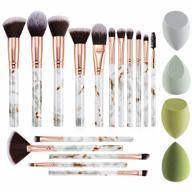 makeup brushes duaiu 16pcs makeup brush set professional foundation brush blending eyeshadow concealer brush set with 4pcs makeup sponge logo