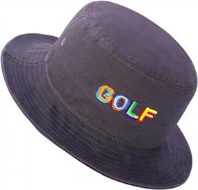 img 2 attached to Стильная и практичная: унисекс хлопковая шляпа от солнца серого цвета для летних путешествий и приключений на свежем воздухе