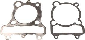 img 1 attached to 🛠️ Cylinder Piston Gasket Kit Compatible with Yamaha Moto-4 YFM225 (1986-1988)