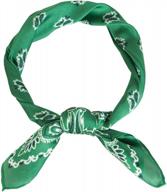 lusm silk feeling square scarf: chic hair scarf for women - 27.6 inch neckerchief bandana with satin headscarf logo
