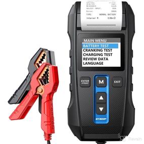 img 4 attached to 🚗 TOPDON BT300P Car Battery Tester 12V 24V 100-2000CCA Lead-Acid Battery with Built-in Printer & Spark Free Metal Clamps