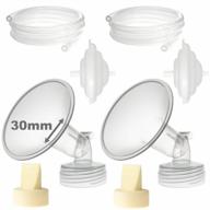 30mm breast pump parts compatible with spectra s2, spectra s1 plus 9, nenesupply replacement for spectra accessories - flange, duckbill valves & backflow protector. logo
