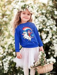 img 3 attached to Adorable Santa Riding Unicorn: Ugly Christmas Sweatshirt for Toddlers and Kids