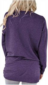 img 1 attached to Comfortable Casual Pocket Shirts For Women: Onlypuff Loose Fit Tunic Top With Long Sleeves - S-3XL