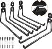 heavy duty garage hook - 11 inch large ladder hooks for hanging and organizing tools, bikes, folding chairs, and more - wall mount utility hanger for garden and pool equipment storage by sposuit logo